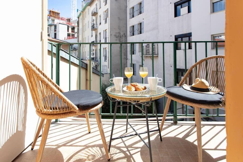 L19 1Bdr Massena Central 2Mins Sea/Promenadeac/Balcony Ницца Экстерьер фото